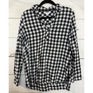 J.‎ Crew Top M Checked Flannel Winter Cozy Everday Wear Holiday